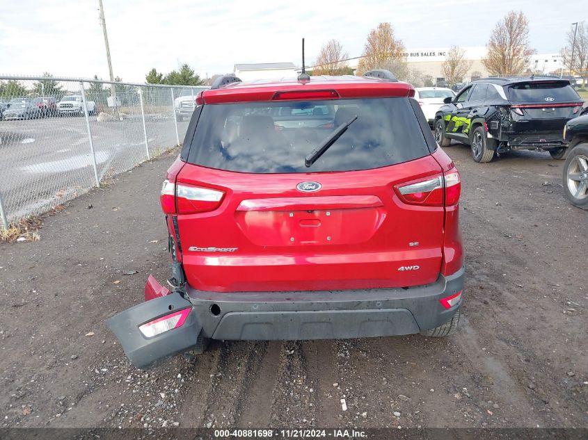 2018 Ford Ecosport Se VIN: MAJ6P1UL7JC197982 Lot: 40881698