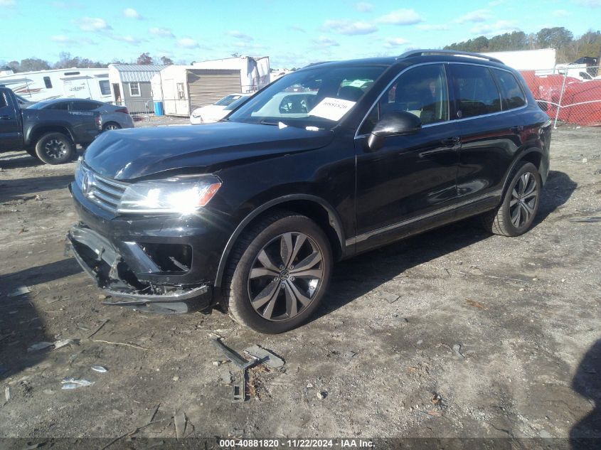 2017 Volkswagen Touareg V6 Wolfsburg Edition VIN: WVGRF7BP5HD001895 Lot: 40881820