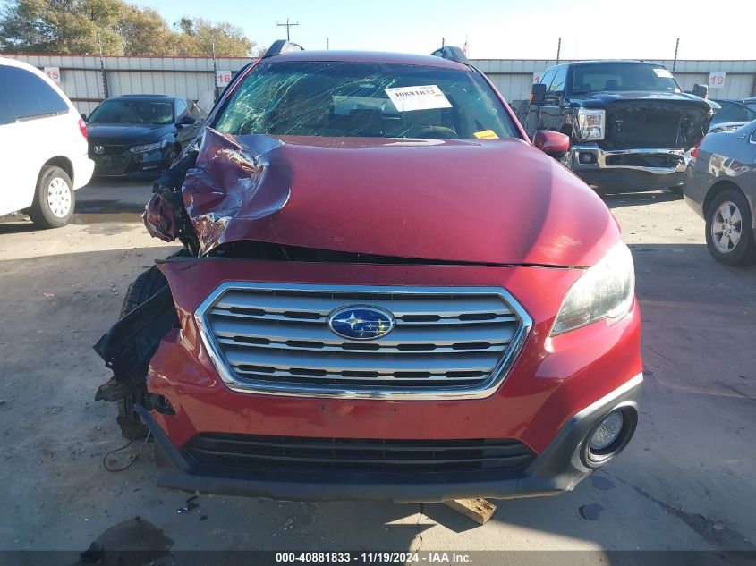 2015 Subaru Outback 2.5I Premium VIN: 4S4BSBCC1F3256963 Lot: 40881833