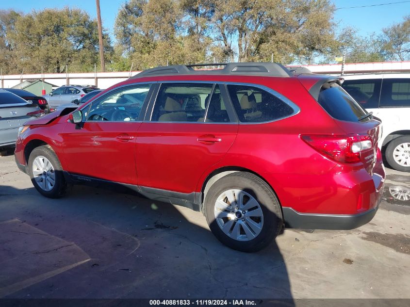 2015 Subaru Outback 2.5I Premium VIN: 4S4BSBCC1F3256963 Lot: 40881833