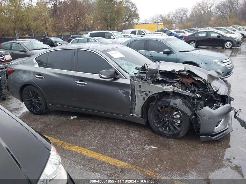 2018 Infiniti Q50 3.0T Luxe VIN: JN1EV7AP5JM350376 Lot: 40881855