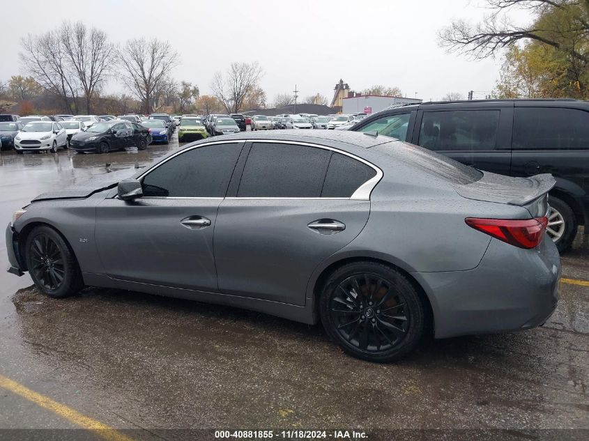 2018 Infiniti Q50 3.0T Luxe VIN: JN1EV7AP5JM350376 Lot: 40881855