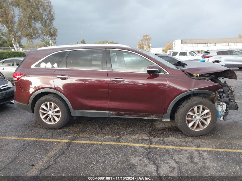 2018 Kia Sorento 2.4L Lx VIN: 5XYPG4A37JG364163 Lot: 40881881