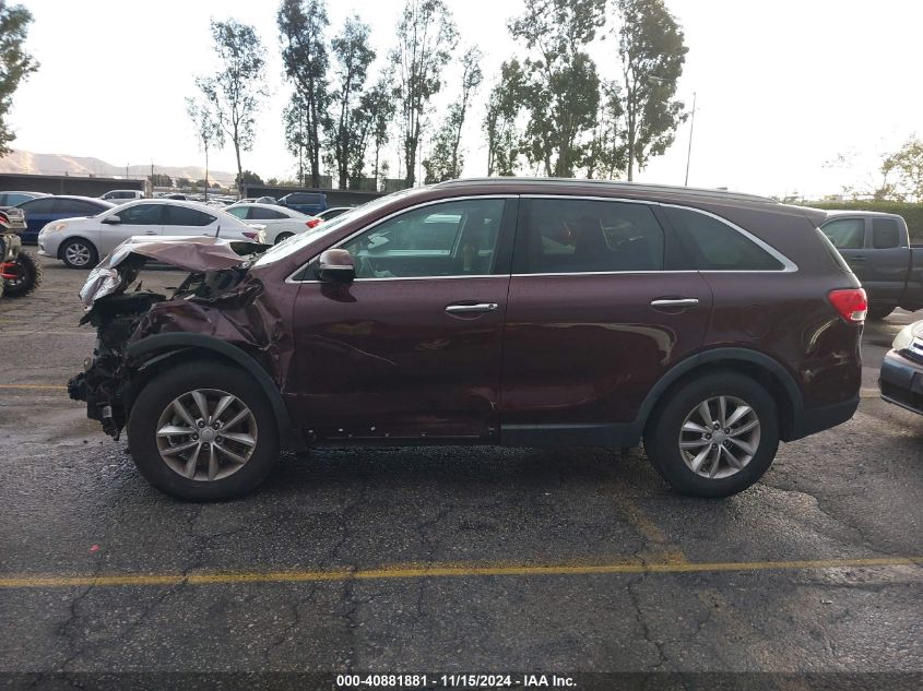 2018 Kia Sorento 2.4L Lx VIN: 5XYPG4A37JG364163 Lot: 40881881