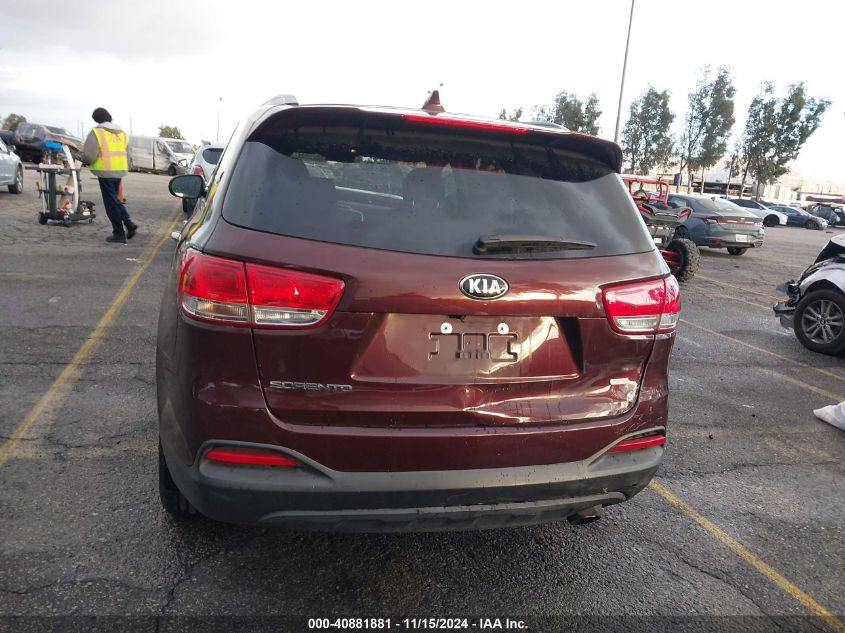 2018 Kia Sorento 2.4L Lx VIN: 5XYPG4A37JG364163 Lot: 40881881