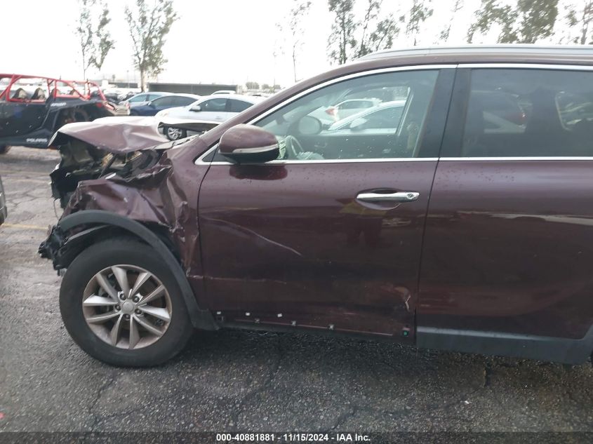 2018 Kia Sorento 2.4L Lx VIN: 5XYPG4A37JG364163 Lot: 40881881