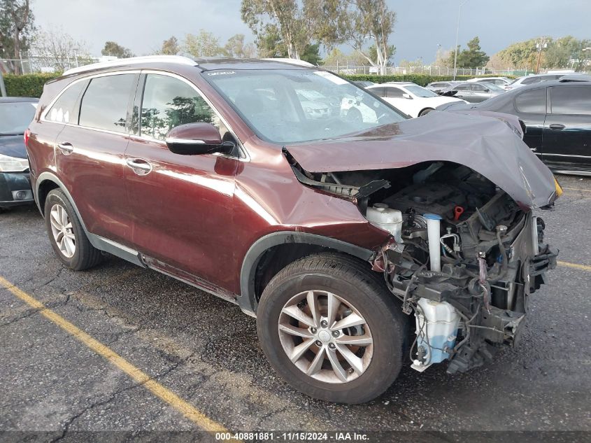 VIN 5XYPG4A37JG364163 2018 KIA SORENTO no.1