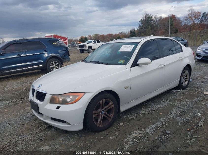 2008 BMW 328Xi VIN: WBAVC73538KX91120 Lot: 40881891