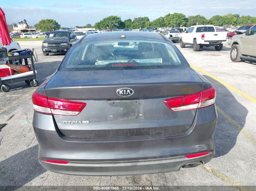 2017 Kia Optima Lx VIN: 5XXGT4L39HG137435 Lot: 40881945