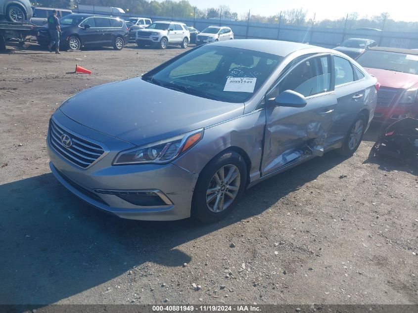 VIN 5NPE24AF4FH161151 2015 Hyundai Sonata, SE no.2