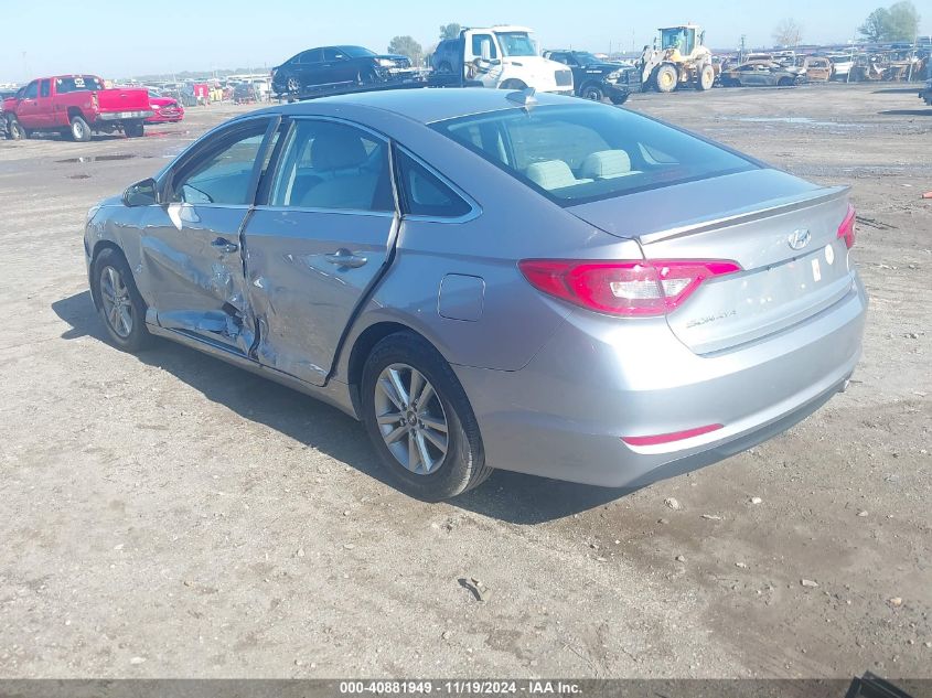 VIN 5NPE24AF4FH161151 2015 Hyundai Sonata, SE no.3