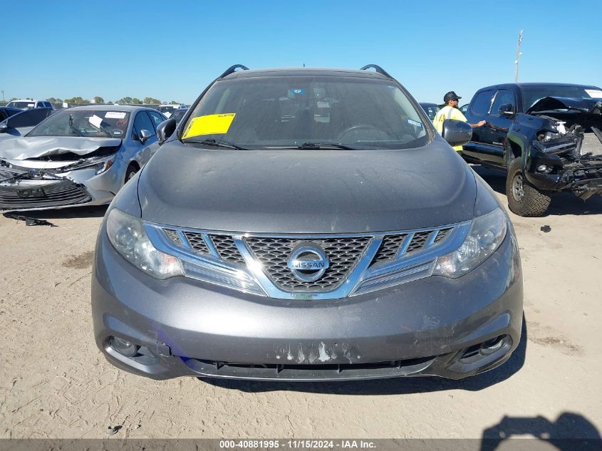 2014 Nissan Murano Sl VIN: JN8AZ1MU4EW420284 Lot: 40881995