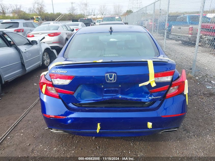 2022 Honda Accord Sport VIN: 1HGCV1F39NA047908 Lot: 40882005