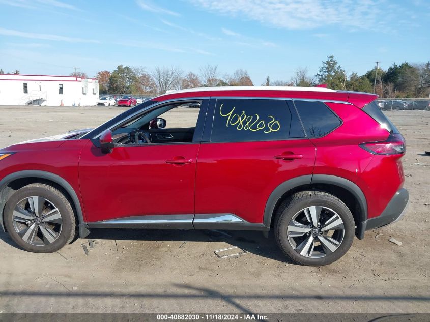 2021 Nissan Rogue Sl Intelligent Awd VIN: 5N1AT3CB3MC690076 Lot: 40882030