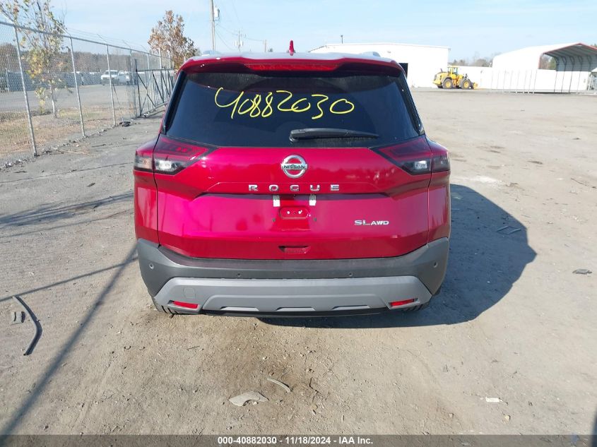 2021 Nissan Rogue Sl Intelligent Awd VIN: 5N1AT3CB3MC690076 Lot: 40882030