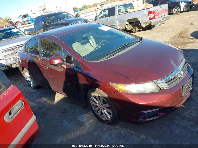 2012 Honda Civic Ex VIN: 19XFB2F82CE053565 Lot: 40882049