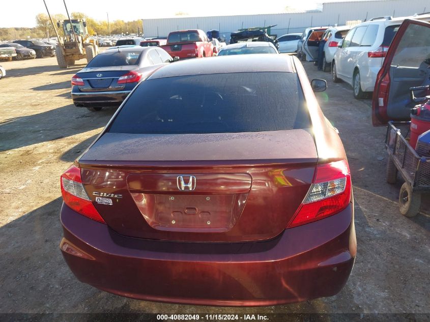 2012 Honda Civic Ex VIN: 19XFB2F82CE053565 Lot: 40882049