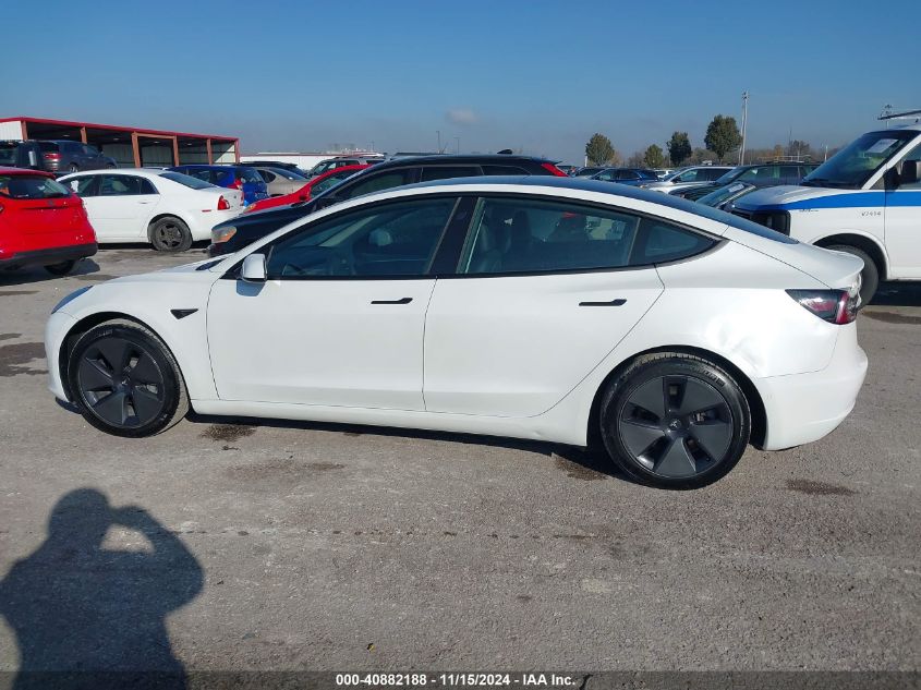 2021 Tesla Model 3 Standard Range Plus Rear-Wheel Drive VIN: 5YJ3E1EAXMF976865 Lot: 40882188