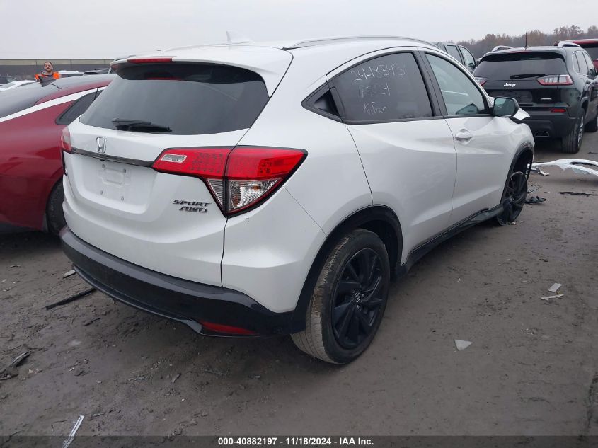 VIN 3CZRU6H11MM749446 2021 Honda HR-V, Awd Sport no.4