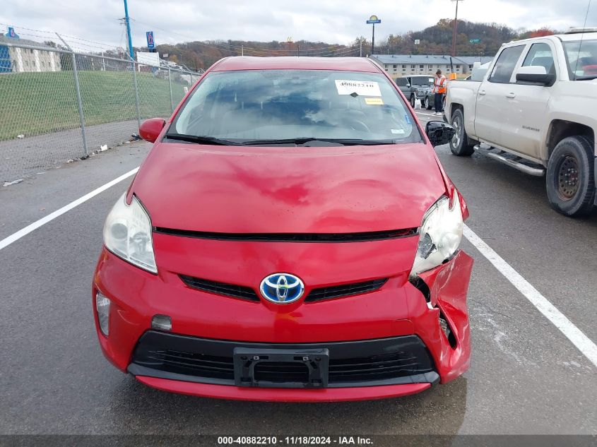 2012 Toyota Prius Two VIN: JTDKN3DU2C1527206 Lot: 40882210