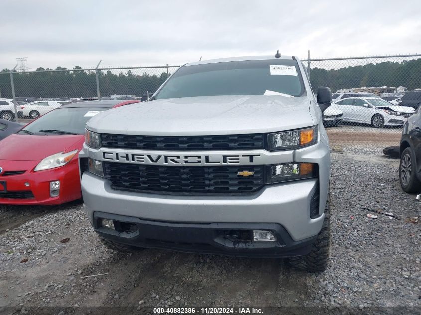 2021 Chevrolet Silverado 1500 4Wd Short Bed Custom VIN: 3GCPYBEK5MG162138 Lot: 40882386