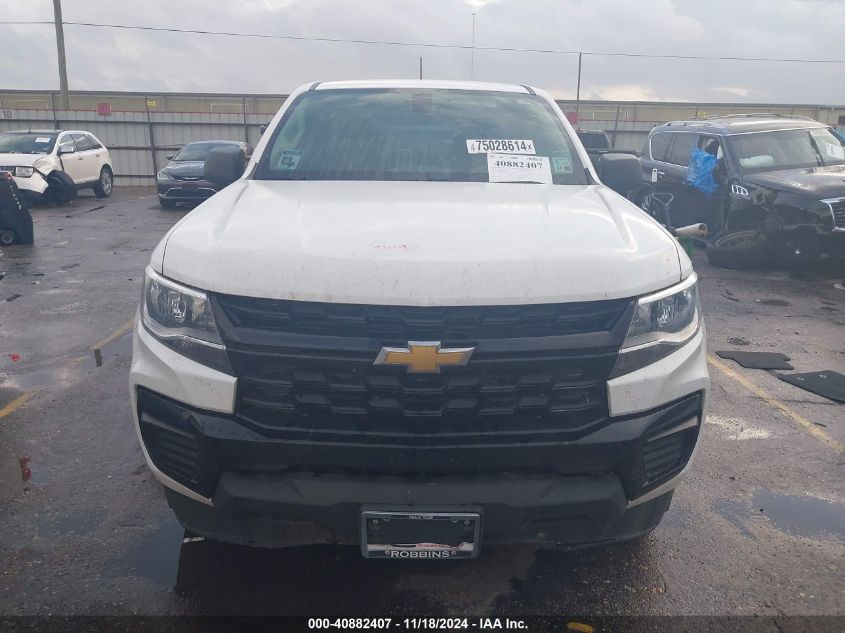 2022 Chevrolet Colorado 2Wd Long Box Wt VIN: 1GCHSBEA1N1324957 Lot: 40882407