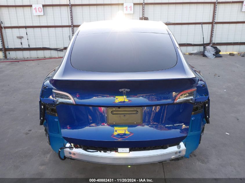 2024 Tesla Model Y Long Range Dual Motor All-Wheel Drive VIN: 7SAYGDEE0RA248581 Lot: 40882431