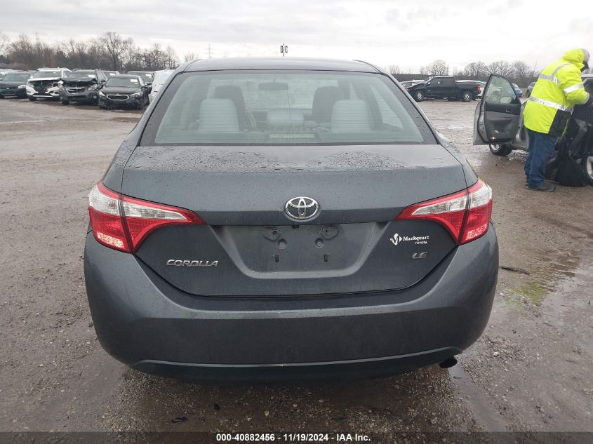 2016 Toyota Corolla Le VIN: 2T1BURHE7GC639199 Lot: 40882456