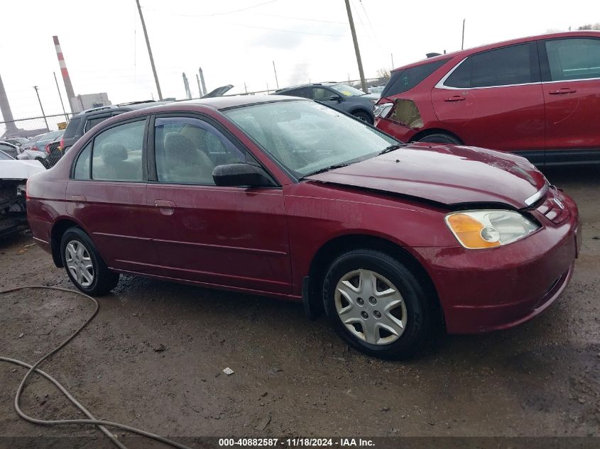 2003 Honda Civic Lx VIN: 2HGES16553H553138 Lot: 40882587