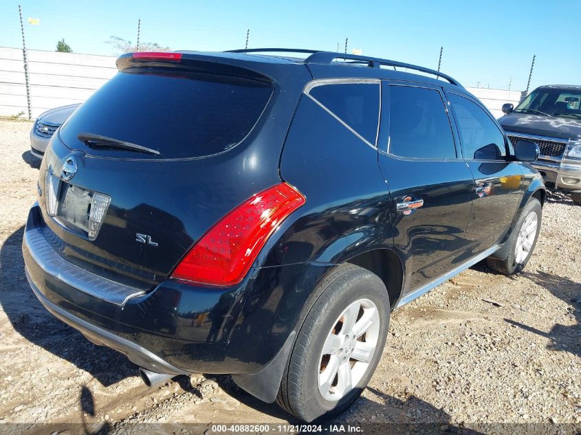 2006 Nissan Murano Sl VIN: JN8AZ08T56W404074 Lot: 40882600