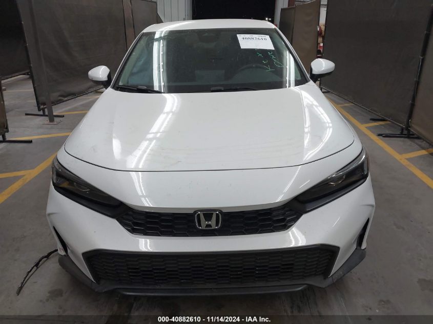 2025 Honda Civic Lx VIN: 2HGFE2F27SH500091 Lot: 40882610