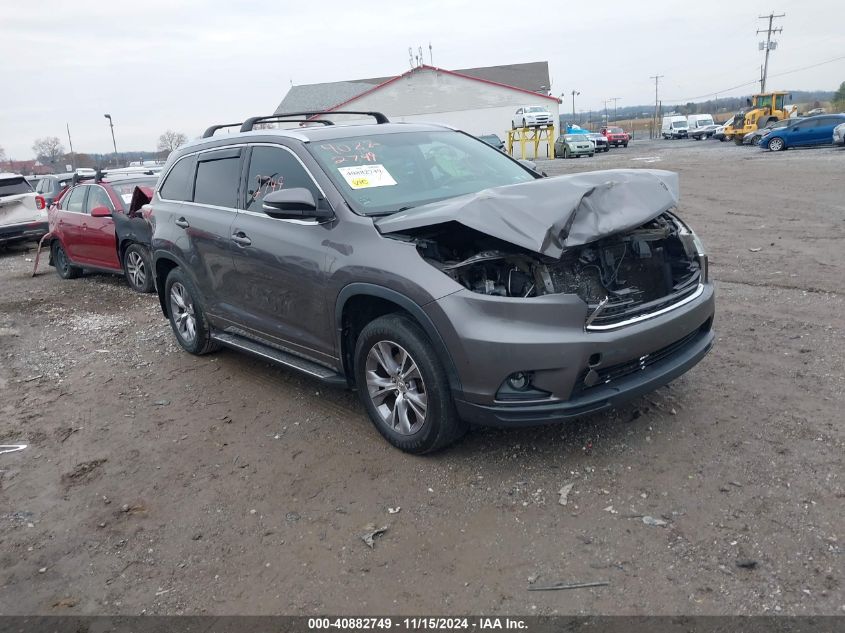 2015 Toyota Highlander, Xle V6