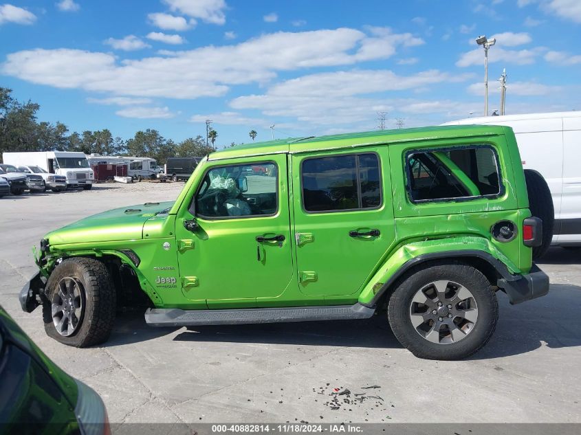 2018 Jeep Wrangler Unlimited Sahara 4X4 VIN: 1C4HJXEN7JW260195 Lot: 40882814