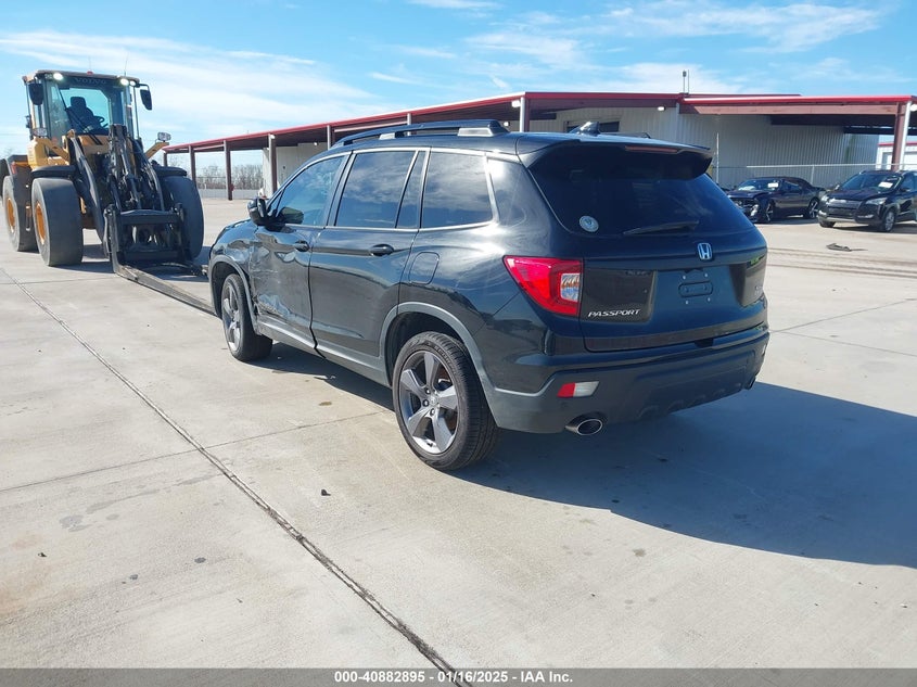 Vin: 5fnyf7h90mb014873, lot: 41372558, honda passport 2wd touring 20213