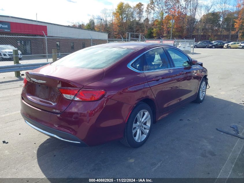 VIN 1C3CCCAB8FN683121 2015 CHRYSLER 200 no.4