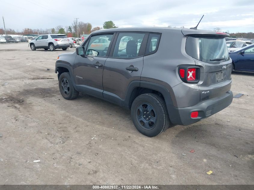 VIN ZACCJBAB7HPF98857 2017 Jeep Renegade, Sport 4X4 no.3