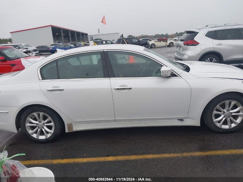 2013 Hyundai Genesis 3.8 VIN: KMHGC4DD1DU247399 Lot: 40882944