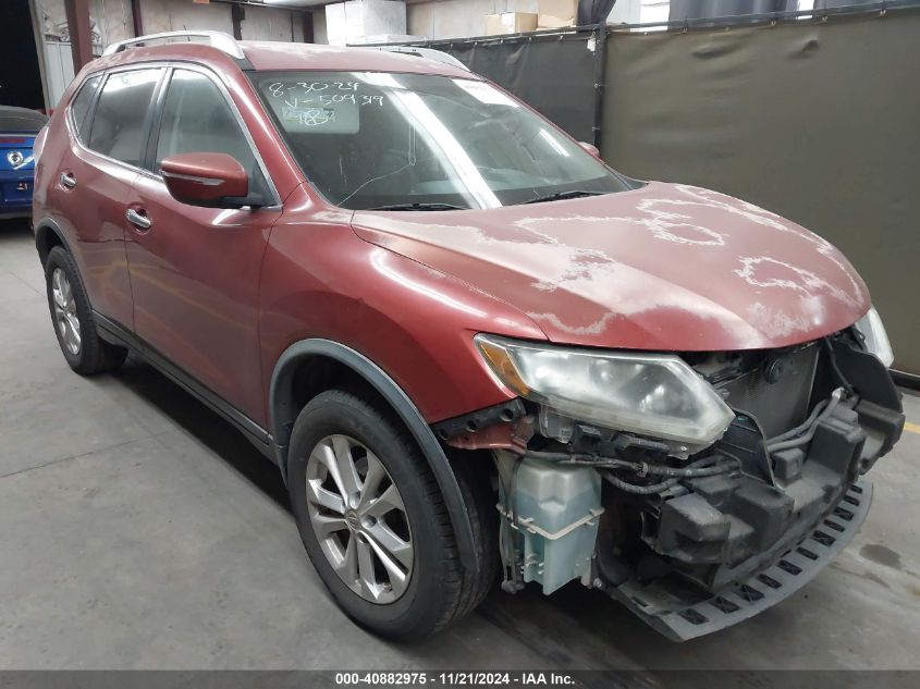 2015 Nissan Rogue Sv VIN: KNMAT2MV5FP509319 Lot: 40882975