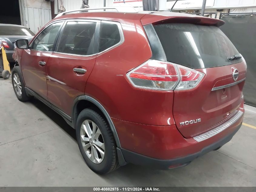 2015 Nissan Rogue Sv VIN: KNMAT2MV5FP509319 Lot: 40882975