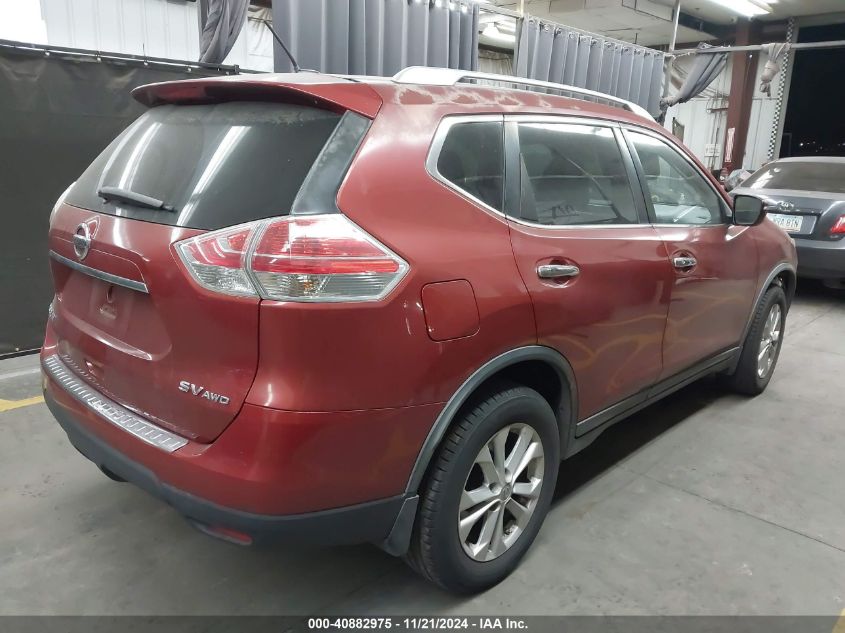 2015 Nissan Rogue Sv VIN: KNMAT2MV5FP509319 Lot: 40882975