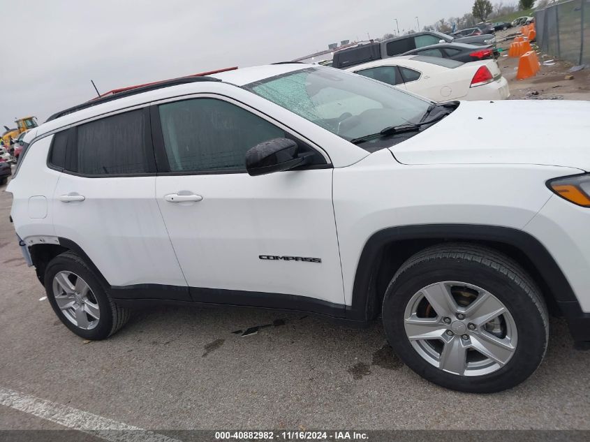 2022 Jeep Compass Latitude 4X4 VIN: 3C4NJDBB8NT154605 Lot: 40882982