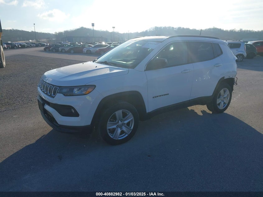 Vin: 3c4njdbb8nt154605, lot: 41372645, jeep compass latitude 4x4 20222