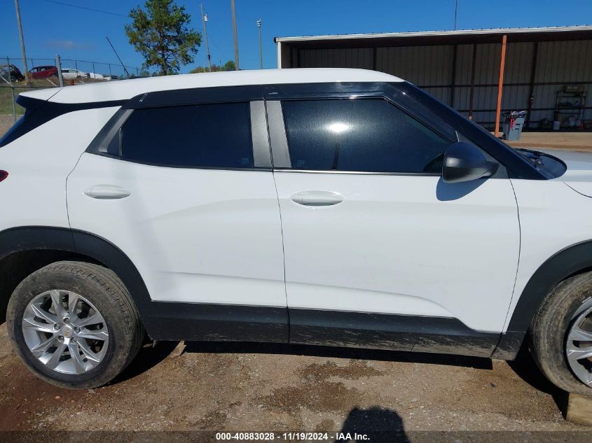 2021 Chevrolet Trailblazer Fwd Ls VIN: KL79MMS23MB160222 Lot: 40883028