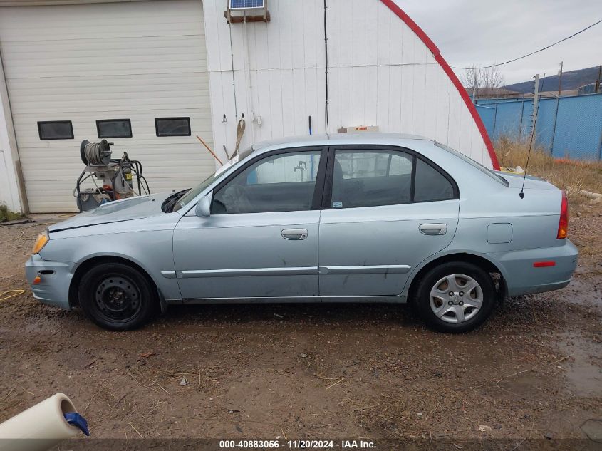 2003 Hyundai Accent Gl VIN: KMHCG45C43U465523 Lot: 40883056