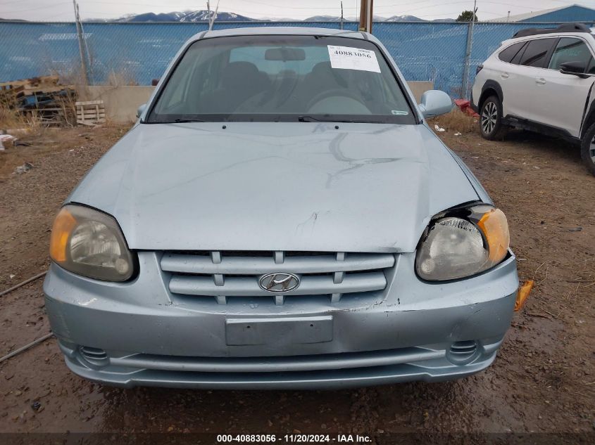 2003 Hyundai Accent Gl VIN: KMHCG45C43U465523 Lot: 40883056