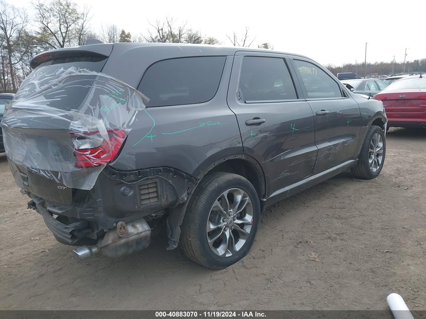 VIN 1C4RDJDG4KC780143 2019 DODGE DURANGO GT PLUS AWD