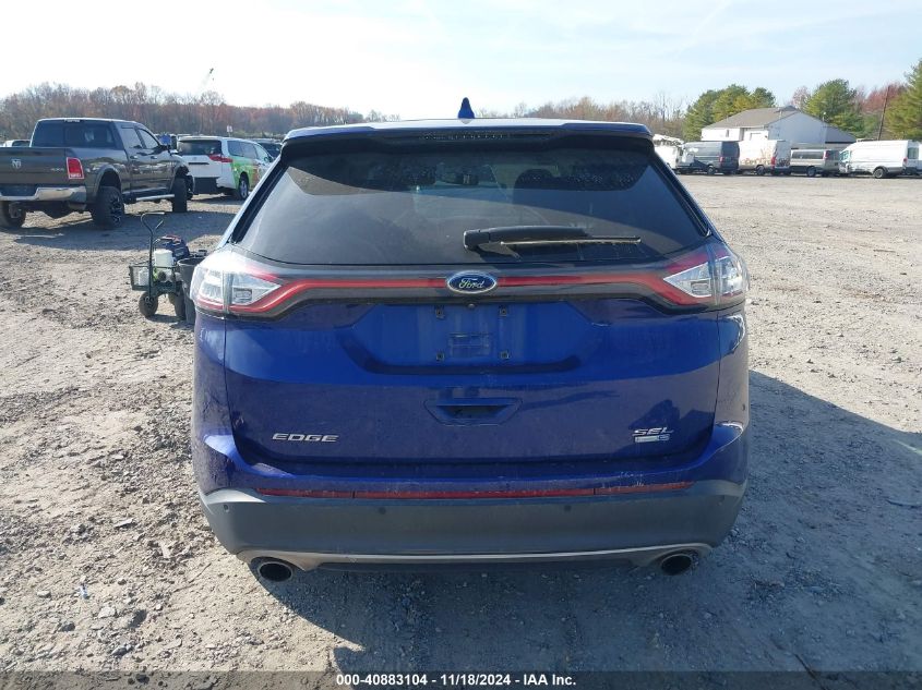 2015 Ford Edge Sel VIN: 2FMTK4J98FBB88104 Lot: 40883104