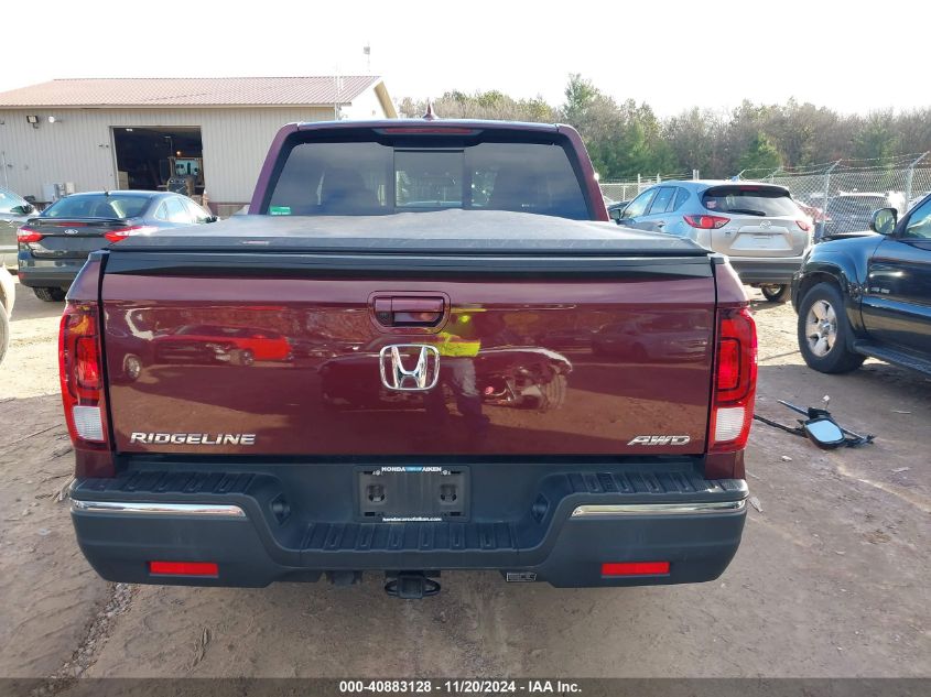 2019 Honda Ridgeline Rtl VIN: 5FPYK3F58KB012183 Lot: 40883128