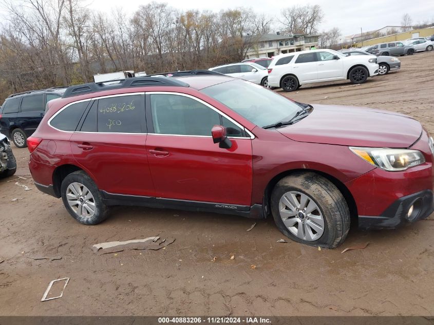 2015 Subaru Outback 2.5I Premium VIN: 4S4BSACCXF3345943 Lot: 40883206