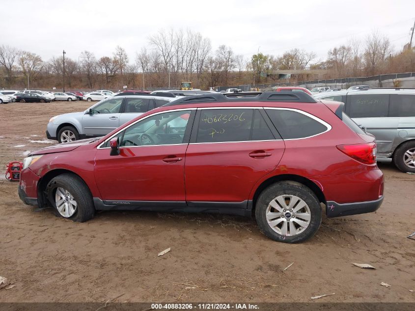 2015 Subaru Outback 2.5I Premium VIN: 4S4BSACCXF3345943 Lot: 40883206